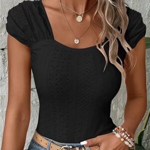 Elegant Black Sleeveless Top